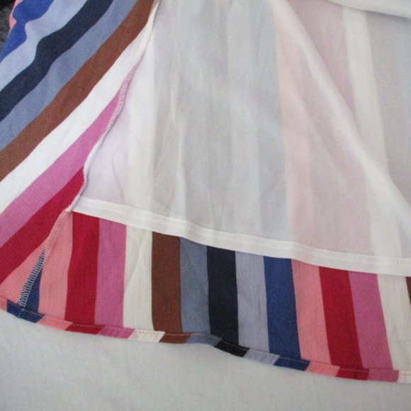 Pink Blush Striped Maxi Wrap Dress, S - Picture 4 of 6